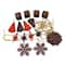 125ct. Chocolate Brown & Burnt Orange Shatterproof 4-Finish Christmas Ornaments